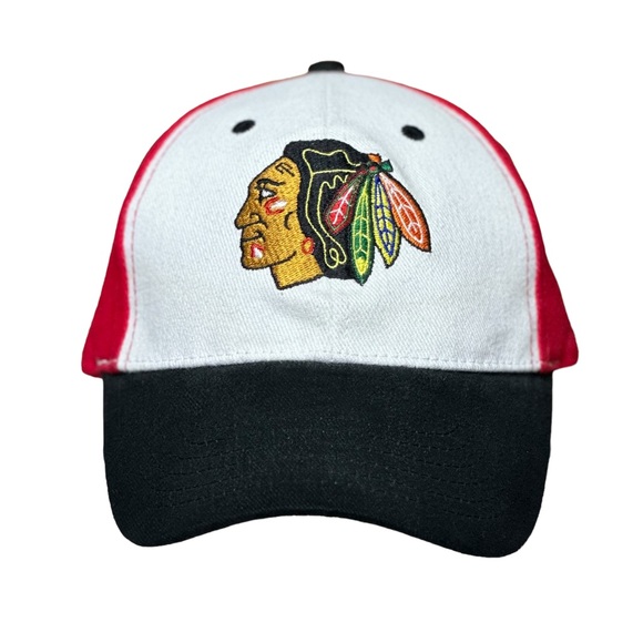 Chicago Blackhaws NHL Embroidered Logo Adjustable Cap by Kick 10 Pro Gear Red OS - Picture 1 of 12